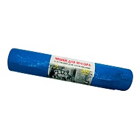 Мешки для мусора 200 л, с завязками, синие, в рулоне 5 шт., ПВД, 45 мкм, 1100х850 мм, Концепция Быта Vitalux, 604934 в Березниках