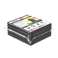 Мешки для мусора 160 л, серые, в пачке 10 шт., ПВД, 40 мкм, 900х1100 мм, i-Bag в Березниках