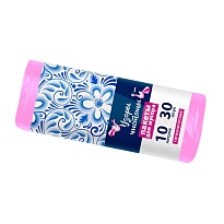 Мешки для мусора 10 л, розовые, в рулоне 30 шт., ПНД, 8 мкм, 470х360 мм, Узоры Чистоты, МУ3582 (МГ-10роз) в Березниках Мешки для мусора 10 л, розовые, в рулоне 30 шт., ПНД, 8 мкм, 470х360 мм, Узоры Чистоты, МУ3582 (МГ-10роз) в Березниках