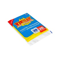 Мешки для мусора 20 л, с ручками, черные, в пачке 20 шт., ПНД, 10 мкм, 550х440 мм, Крепак, 4607075710085 в Березниках Мешки для мусора 20 л, с ручками, черные, в пачке 20 шт., ПНД, 10 мкм, 550х440 мм, Крепак, 4607075710085 в Березниках