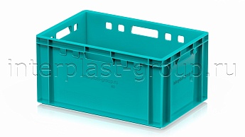 Ящик для мяса и колбасных изделий Е-3 бирюзовый в Березниках Ящик для мяса и колбасных изделий Е-3 бирюзовый в Березниках