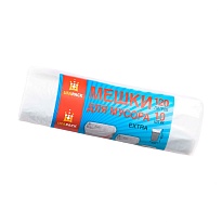 Мешки для мусора 120 л, белые, рулон 10 шт., ПНД, 12 мкм, 1100х690 мм, Эконом, МЭ2622 (МНЭ 120-10б) в Березниках