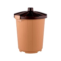 Мусорный бак с крышкой на колесах 105 л бежевый 105 бежевый в Березниках Мусорный бак с крышкой на колесах 105 л бежевый 105 бежевый в Березниках