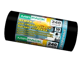 Мешки для мусора 240 л, ароматизированные, черные, в рулоне 10 шт., ПВД 70 мкм, 1300х930 мм, СТРОЙКА, S24010130 в Березниках Мешки для мусора 240 л, ароматизированные, черные, в рулоне 10 шт., ПВД 70 мкм, 1300х930 мм, СТРОЙКА, S24010130 в Березниках