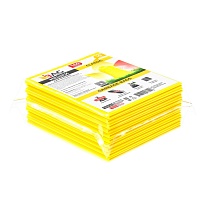 Мешки для мусора 160 л, желтые, в пачке 10 шт., ПВД, 40 мкм, 900х1100 мм, i-Bag в Березниках