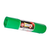 Мешки для мусора 300 л, зеленые, в рулоне 10 шт., ПВД 65 мкм, 1400х1000 мм, МЕШКОFF, 4922 в Березниках