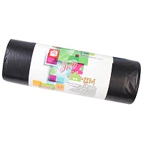 Мешки для мусора 220 л, черные, в рулоне 10 шт., ПВД, 29 мкм, 1100х830 мм, Концепция Быта ЭкоДом, 604924 в Березниках Мешки для мусора 220 л, черные, в рулоне 10 шт., ПВД, 29 мкм, 1100х830 мм, Концепция Быта ЭкоДом, 604924 в Березниках